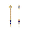 Thumbnail 67 - chain-drop-diamond-dangle-earring-with-sapphire-in-yellow-gold-FDEAR8456GSABLANGLE1-NL-YG
