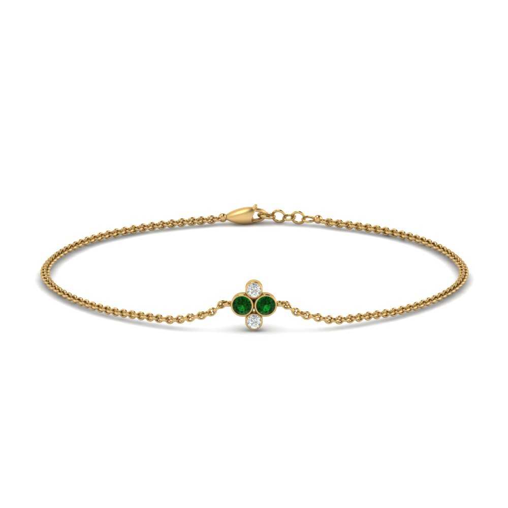 chain-four-daimond-stacking-bracelet-with-emerald-in-FDBRC9628GEMGRANGLE2-NL-YG