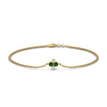 Thumbnail 5 - chain-four-daimond-stacking-bracelet-with-emerald-in-FDBRC9628GEMGRANGLE2-NL-YG