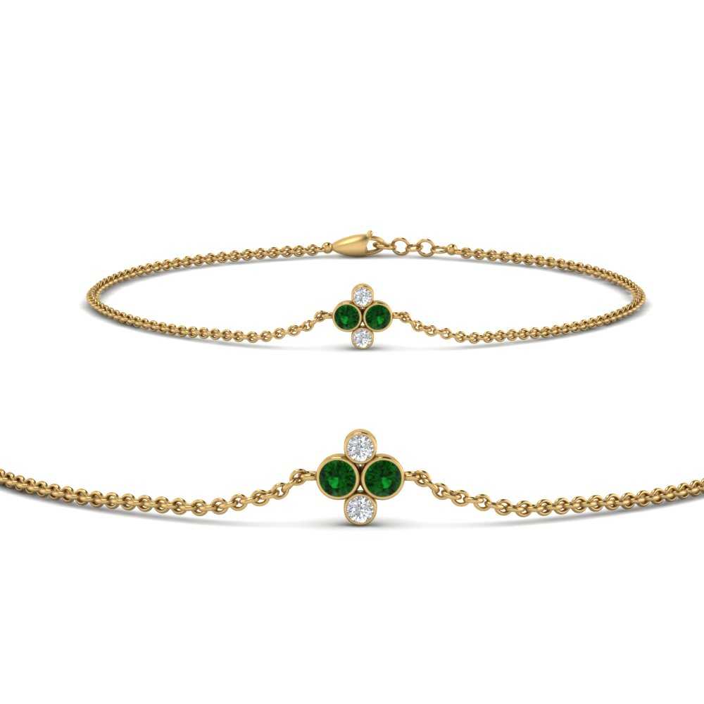 chain-four-daimond-stacking-bracelet-with-emerald-in-FDBRC9628GEMGRANGLE2-NL-YG