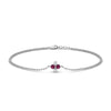 Load image into Gallery viewer, chain-four-daimond-stacking-bracelet-with-pink-sapphire-in-FDBRC9628GSADRPIANGLE2-NL-WG