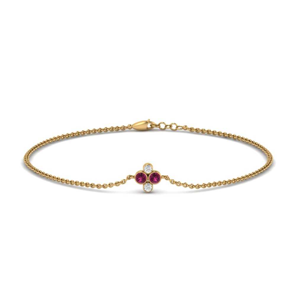 chain-four-daimond-stacking-bracelet-with-pink-sapphire-in-FDBRC9628GSADRPIANGLE2-NL-YG