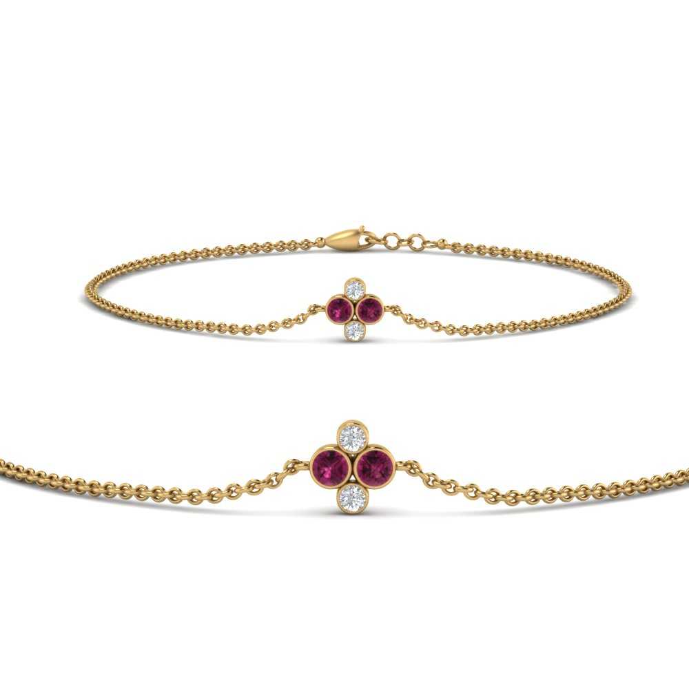 chain-four-daimond-stacking-bracelet-with-pink-sapphire-in-FDBRC9628GSADRPIANGLE2-NL-YG