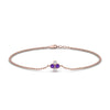 Load image into Gallery viewer, chain-four-daimond-stacking-bracelet-with-purple-topaz-in-FDBRC9628GVITOANGLE2-NL-RG