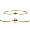 Load image into Gallery viewer, chain-four-daimond-stacking-bracelet-with-ruby-in-FDBRC9628GRUDRANGLE2-NL-YG