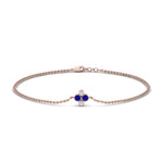 Load image into Gallery viewer, chain-four-daimond-stacking-bracelet-with-sapphire-in-FDBRC9628GSABLANGLE2-NL-RG
