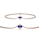 Load image into Gallery viewer, chain-four-daimond-stacking-bracelet-with-sapphire-in-FDBRC9628GSABLANGLE2-NL-RG
