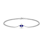 Load image into Gallery viewer, chain-four-daimond-stacking-bracelet-with-sapphire-in-FDBRC9628GSABLANGLE2-NL-WG
