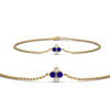 Load image into Gallery viewer, chain-four-daimond-stacking-bracelet-with-sapphire-in-FDBRC9628GSABLANGLE2-NL-YG