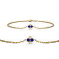 Thumbnail 17 - chain-four-daimond-stacking-bracelet-with-sapphire-in-FDBRC9628GSABLANGLE2-NL-YG