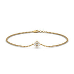 Load image into Gallery viewer, chain-four-diamond-stacking-bracelet-in-FDBRC9628ANGLE2-NL-YG
