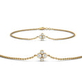 Thumbnail 11 - chain-four-diamond-stacking-bracelet-in-FDBRC9628ANGLE2-NL-YG