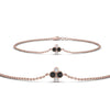 Load image into Gallery viewer, chain-four-stacking-bracelet-with-black-diamond-in-FDBRC9628GBLACKANGLE2-NL-RG