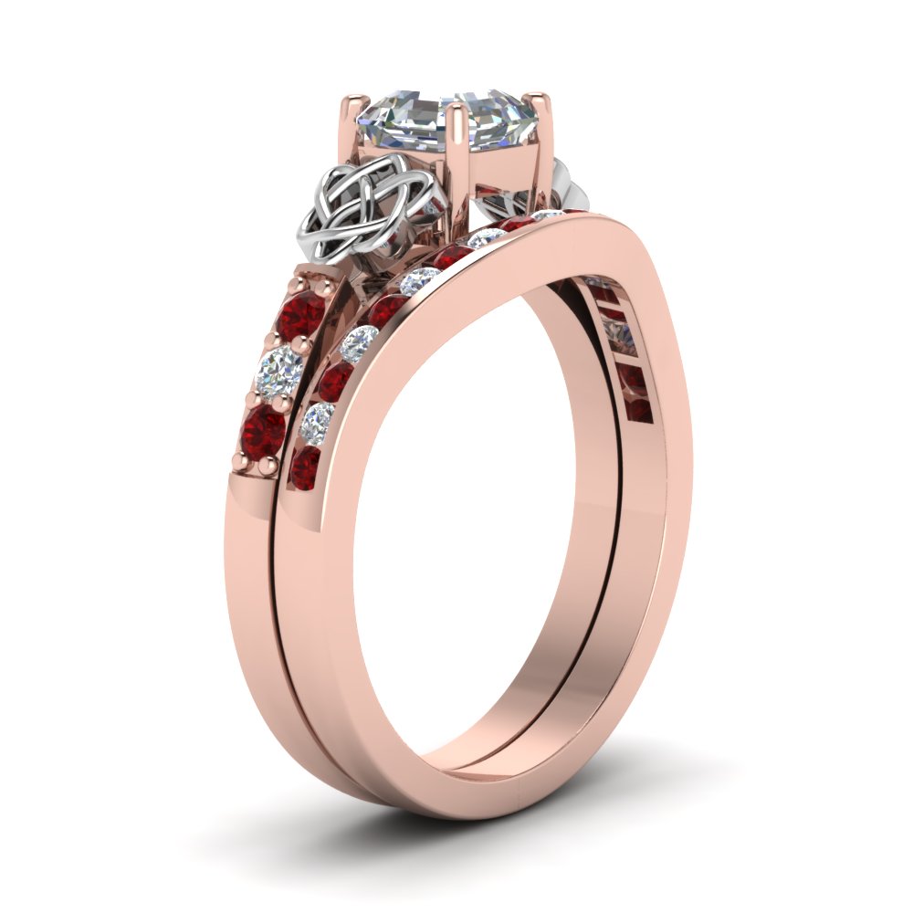 channel-band-asscher-cut-diamond-celtic-bridal-set-with-ruby-in-rose-gold-FDENS2255B2ASGRUDRANGLE2-NL-RG