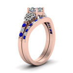 Load image into Gallery viewer, channel-band-asscher-cut-diamond-celtic-bridal-set-with-sapphire-in-rose-gold-FDENS2255B2ASGSABLANGLE2-NL-RG_8175e0cf-91e1-4a53-ba7f-d47d0c39692e?v=1756980452
