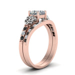 Load image into Gallery viewer, channel-band-cushion-cut-celtic-bridal-set-with-black-diamond-in-rose-gold-FDENS2255B2CUGBLACKANGLE2-NL-RG_74558ca9-cd93-466b-a689-fdd6e9aac3d4?v=1756980463
