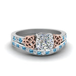 Load image into Gallery viewer, channel-band-cushion-cut-diamond-celtic-bridal-set-with-blue-topaz-in-white-gold-FDENS2255B2CUGICBLTO-NL-WG_f3c35742-83f7-4339-93e2-89fda022afc0?v=1756980463
