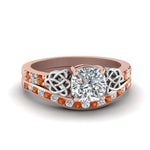 Load image into Gallery viewer, channel-band-cushion-cut-diamond-celtic-bridal-set-with-orange-sapphire-in-rose-gold-FDENS2255B2CUGSAOR-NL-RG_4e0156dc-d6e8-4217-8bdf-112289b9e53f?v=1756980463
