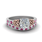 Load image into Gallery viewer, channel-band-cushion-cut-diamond-celtic-bridal-set-with-pink-sapphire-in-white-gold-FDENS2255B2CUGSADRPI-NL-WG_97344681-5aa8-4d88-8db1-95d95cab1837?v=1756980463
