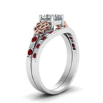 Load image into Gallery viewer, channel-band-cushion-cut-diamond-celtic-bridal-set-with-ruby-in-white-gold-FDENS2255B2CUGRUDRANGLE2-NL-WG_72d7c2a6-d960-47ed-910e-d68288e342ba?v=1756980464
