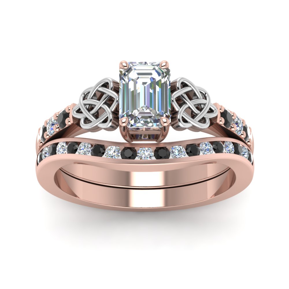 channel-band-emerald-cut-celtic-bridal-set-with-black-diamond-in-rose-gold-FDENS2255B2EMGBLACKANGLE5-NL-RG