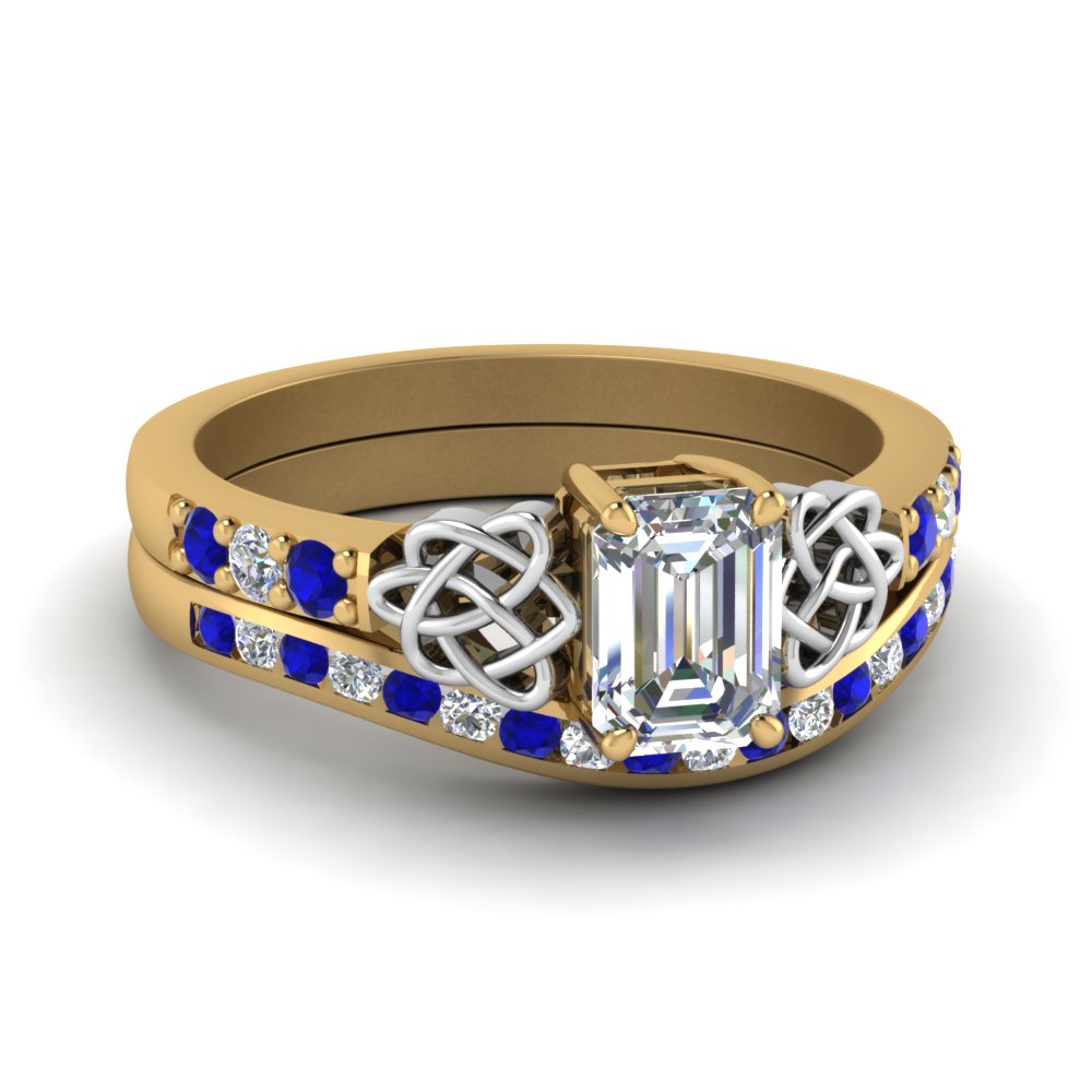 channel-band-emerald-cut-diamond-celtic-bridal-set-with-sapphire-in-yellow-gold-FDENS2255B2EMGSABL-NL-YG