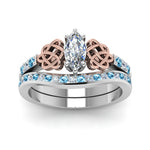 Load image into Gallery viewer, channel-band-marquise-cut-diamond-celtic-bridal-set-with-blue-topaz-in-white-gold-FDENS2255B2MQGICBLTOANGLE5-NL-WG_cce29ca1-5e35-42ac-aff4-ef84f6354c8b?v=1756980487
