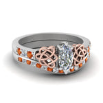 Load image into Gallery viewer, channel-band-marquise-cut-diamond-celtic-bridal-set-with-orange-sapphire-in-white-gold-FDENS2255B2MQGSAOR-NL-WG_59f79978-255f-41e4-90fe-831f03e49d9f?v=1756980487
