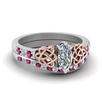 Load image into Gallery viewer, channel-band-marquise-cut-diamond-celtic-bridal-set-with-pink-sapphire-in-white-gold-FDENS2255B2MQGSADRPI-NL-WG_3b191f2c-44fe-462b-b9f5-62c7aab9bc98?v=1756980486
