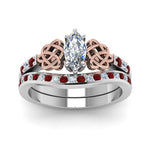 Load image into Gallery viewer, channel-band-marquise-cut-diamond-celtic-bridal-set-with-ruby-in-white-gold-FDENS2255B2MQGRUDRANGLE5-NL-WG_427c6506-38e5-4a45-a9cb-f1c3b394dea4?v=1756980486
