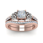 Load image into Gallery viewer, channel-band-princess-cut-diamond-celtic-bridal-set-in-rose-gold-FDENS2255B2PRANGLE5-NL-RG_e481104e-8aee-4179-b240-9526b3b61dee?v=1756980496
