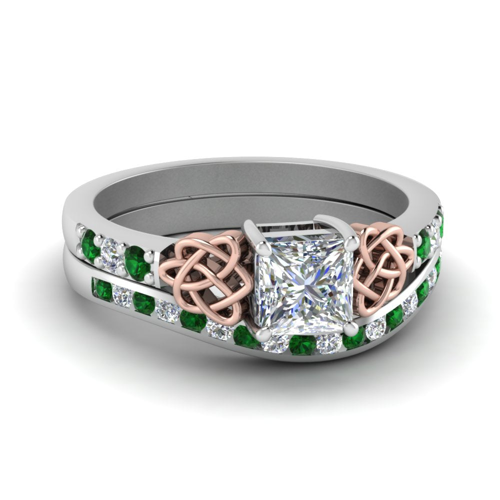 channel-band-princess-cut-diamond-celtic-bridal-set-with-emerald-in-white-gold-FDENS2255B2PRGEMGR-NL-WG_412e301c-3f67-4e95-b114-3ddfbe9e76c6?v=1756980496
