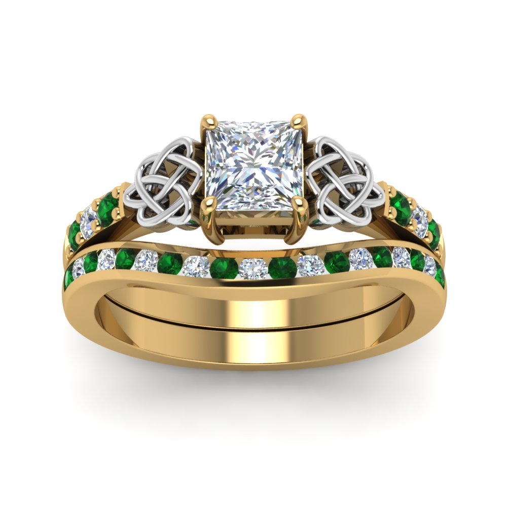 channel-band-princess-cut-diamond-celtic-bridal-set-with-emerald-in-yellow-gold-FDENS2255B2PRGEMGRANGLE5-NL-YG_35c023b8-84fd-40b4-a73a-f9fb9128c6ec?v=1756980497