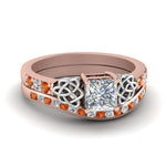 Load image into Gallery viewer, channel-band-princess-cut-diamond-celtic-bridal-set-with-orange-sapphire-in-rose-gold-FDENS2255B2PRGSAOR-NL-RG_5fd7b8f9-f13b-4503-bb2e-5339e044eac3?v=1756980496
