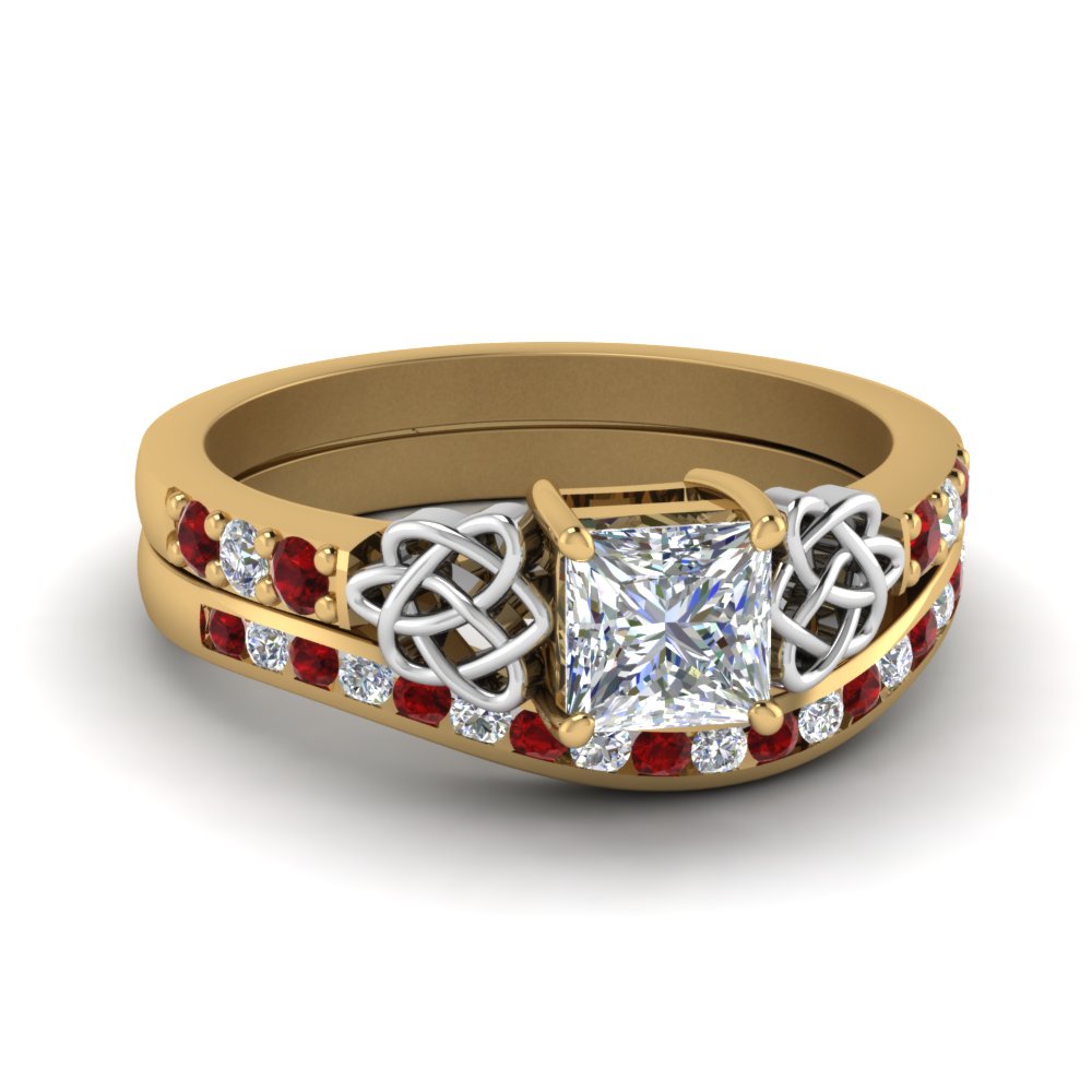 channel-band-princess-cut-diamond-celtic-bridal-set-with-ruby-in-yellow-gold-FDENS2255B2PRGRUDR-NL-YG_e4ab8278-3b62-4aaa-9502-5c400bc898bc?v=1756980497