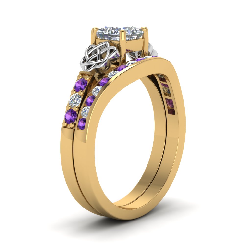 channel-band-princess-cut-diamond-celtic-bridal-set-with-violet-topaz-in-yellow-gold-FDENS2255B2PRGVITOANGLE2-NL-YG_cf64bf7f-9477-4ff8-b9c3-506e5e1c69c2?v=1756980497