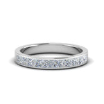 Load image into Gallery viewer, channel-princess-cut-diamond-wedding-band-1-carat-in-14K-white-gold-FD8382-1.0CTB-NL-WG
