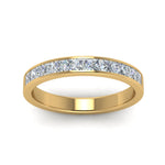 Load image into Gallery viewer, channel-princess-cut-diamond-wedding-band-1-carat-in-18K-yellow-gold-FD8382-1.0CTBANGLE5-NL-YG
