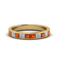 Thumbnail 55 - channel-princess-cut-diamond-wedding-band-1-carat-with-orange-sapphire-in-14K-yellow-gold-FD8382-1.0CTBGSAOR-NL-YG