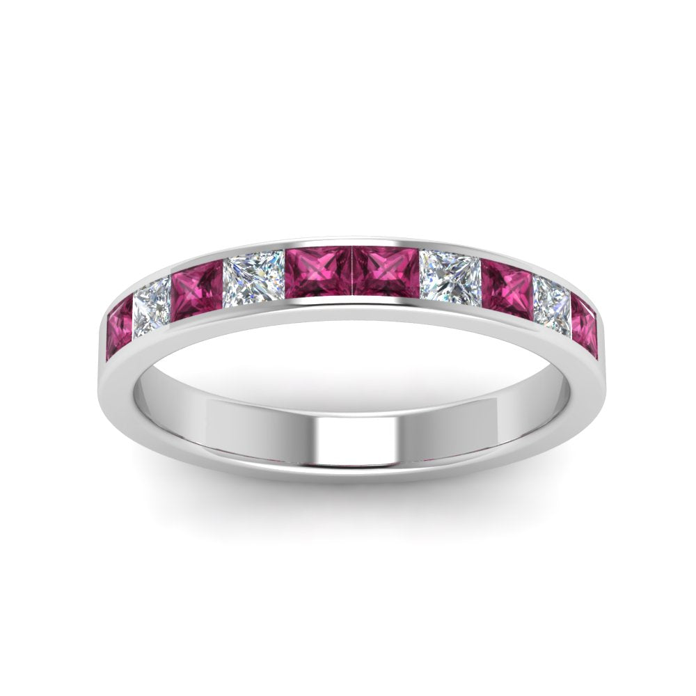 channel-princess-cut-diamond-wedding-band-1-carat-with-pink-sapphire-in-14K-white-gold-FD8382-1.0CTBGSADRPIANGLE5-NL-WG