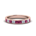 Thumbnail 70 - channel-princess-cut-diamond-wedding-band-1-carat-with-pink-sapphire-in-18K-rose-gold-FD8382-1.0CTBGSADRPI-NL-RG