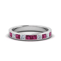 Thumbnail 129 - channel-princess-cut-diamond-wedding-band-1-carat-with-pink-sapphire-in-950-Platinum-FD8382-1.0CTBGSADRPI-NL-WG