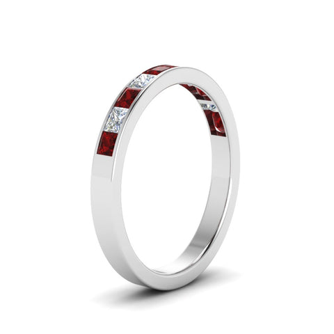 channel-princess-cut-diamond-wedding-band-1-carat-with-ruby-in-950-Platinum-FD8382-1.0CTBGRUDRANGLE2-NL-WG