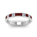 Thumbnail 138 - channel-princess-cut-diamond-wedding-band-1-carat-with-ruby-in-950-Platinum-FD8382-1.0CTBGRUDRANGLE5-NL-WG