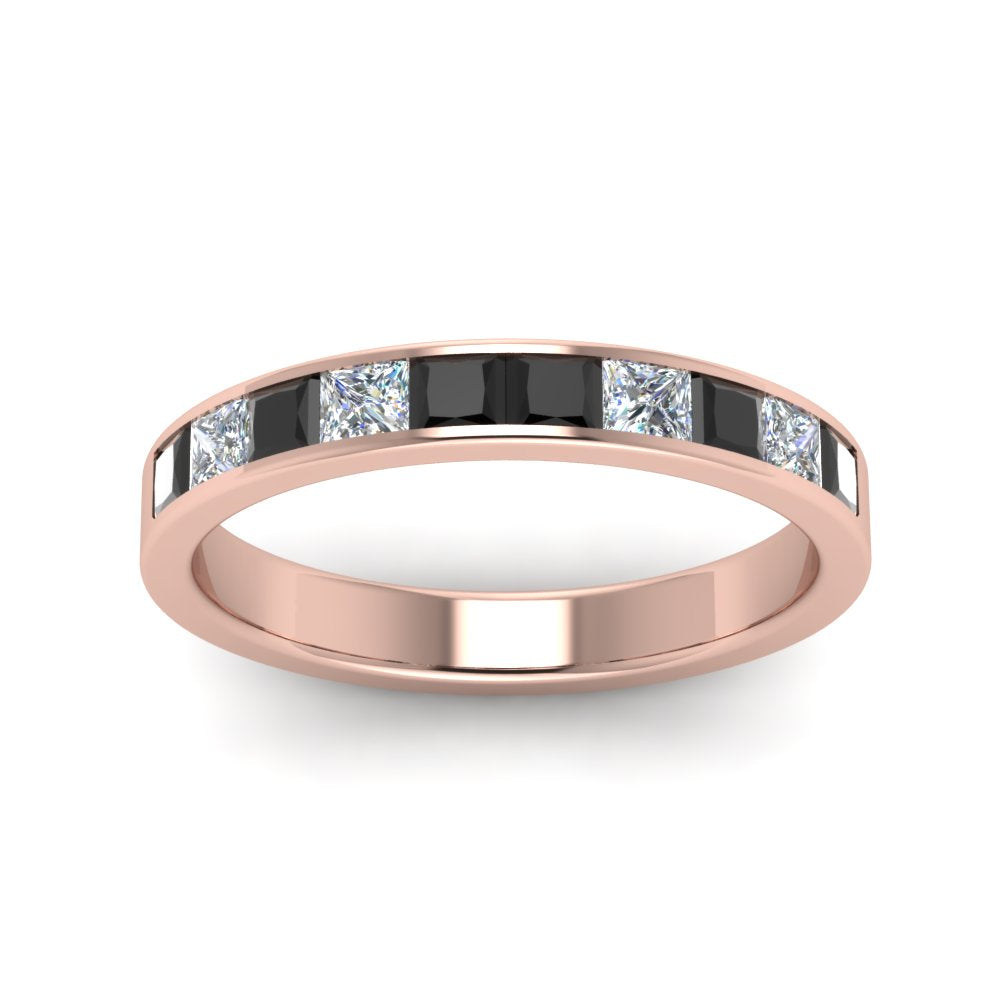 channel-princess-cut-wedding-band-1-carat-with-black-diamond-in-14K-rose-gold-FD8382-1.0CTBGBLACKANGLE5-NL-RG