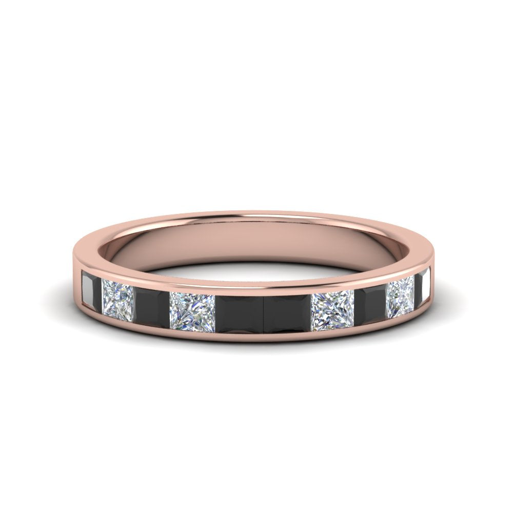 channel-princess-cut-wedding-band-1-carat-with-black-diamond-in-18K-rose-gold-FD8382-1.0CTBGBLACK-NL-RG