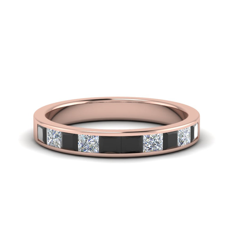 channel-princess-cut-wedding-band-1-carat-with-black-diamond-in-18K-rose-gold-FD8382-1.0CTBGBLACK-NL-RG