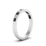 Load image into Gallery viewer, channel-princess-cut-wedding-band-1-carat-with-black-diamond-in-18K-white-gold-FD8382-1.0CTBGBLACKANGLE2-NL-WG
