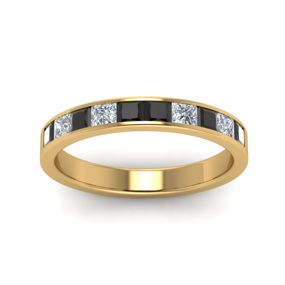 channel-princess-cut-wedding-band-1-carat-with-black-diamond-in-18K-yellow-gold-FD8382-1.0CTBGBLACKANGLE5-NL-YG