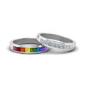 Thumbnail 3 - Channel Rainbow With Diamond Band For Lesbian